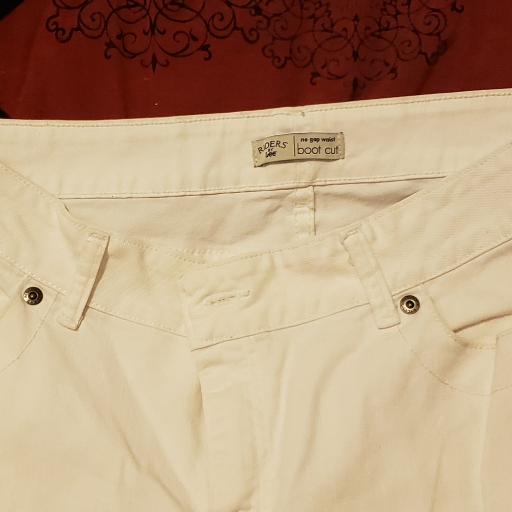 Bootcut White Jeans 18P